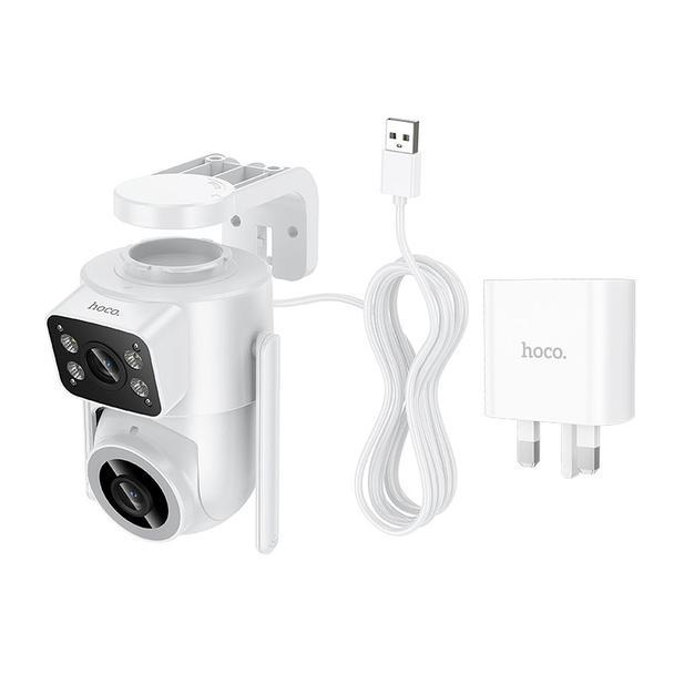 Kamera zewnętrzna 2MP Full HD Wi-Fi Hoco D9 biała