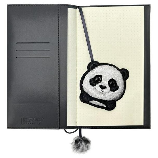 NIMMY zestaw 2w1 notatnik + długopis BIG EYED PET 2.0 Panda czarny