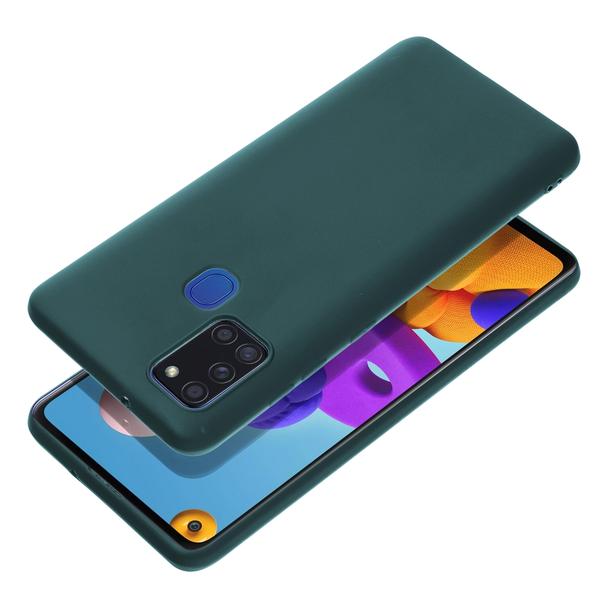 Futerał do Samsung A21S Matt ciemnozielony