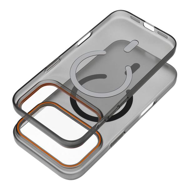 Etui na iPhone 18 Pro / 17 Pro Go Orange zgodne z MagSafe czarne