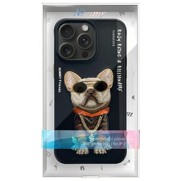 NIMMY futerał GLASSES COOL DOG do IPHONE 15 Pro Max czarny