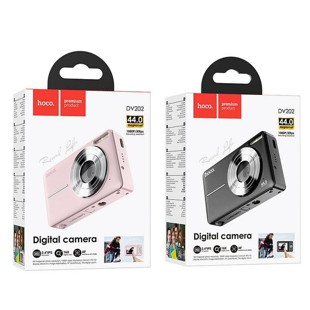 Aparat cyfrowy Hoco 5MP 2,8" Full HD DV202 różowy