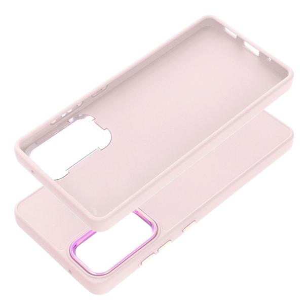 Futerał do Samsung S20 FE / S20 FE 5G Frame pudrowy róż