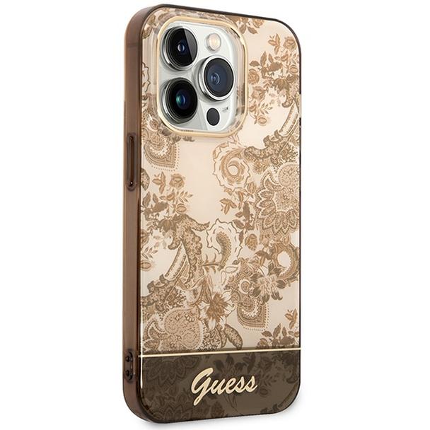 GUESS futerał do IPHONE 14 Pro Max GUHCP14XHGPLHC (IML Electro Cam TDJ) ochra