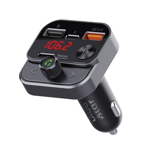 Transmiter samochodowy bluetooth Blue Star AutoStream QC3.0 30W BT84B czarny