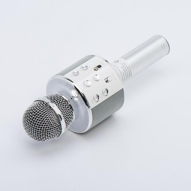 Mikrofon multimedialny karaoke CR58S HQ srebrny