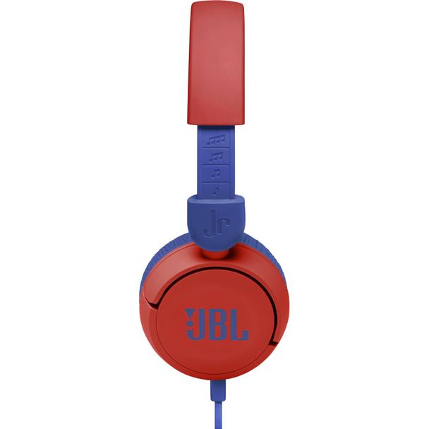 Słuchawki przewodowe nagłowne jack 3,5 JBL JR310 czerwono niebieskie