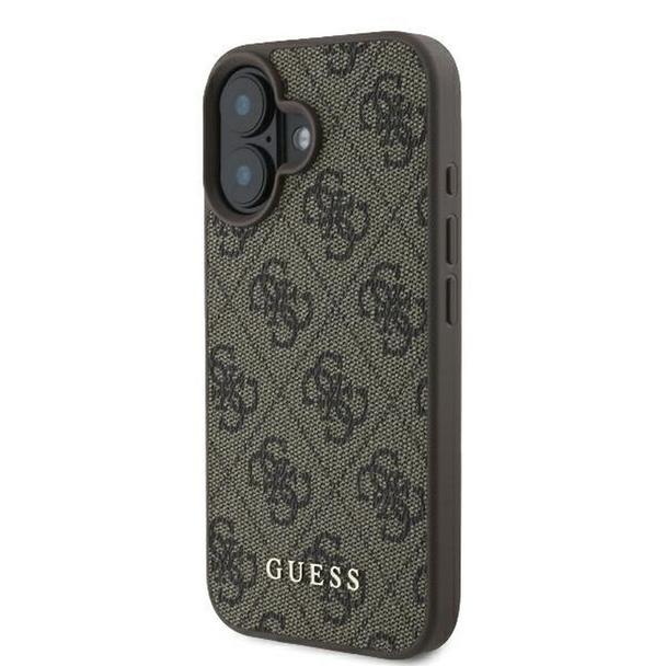 GUESS futerał do IPHONE 16 Plus GUHCP16MG4GFBR (PU 4G Classic) brązowy