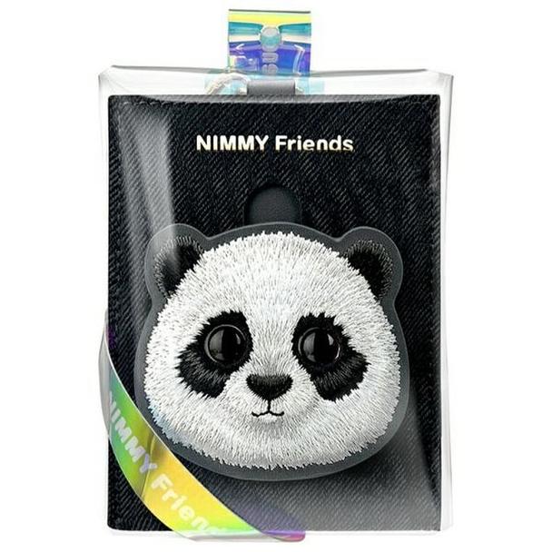 NIMMY portfel na karty BIG EYED PET 2.0 Panda czarny