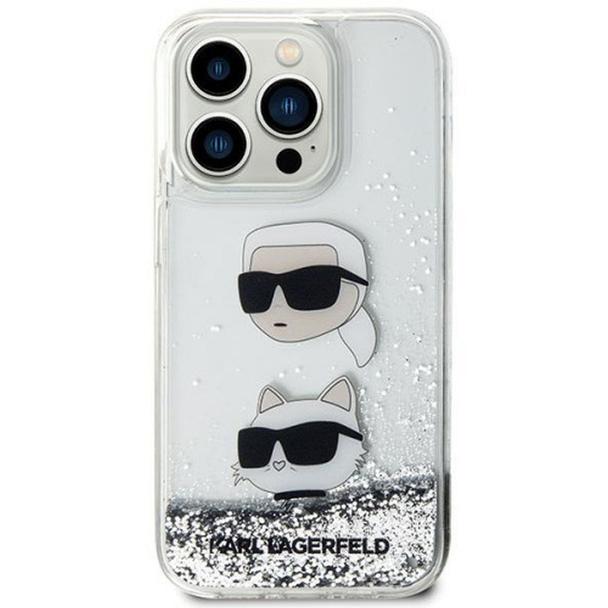 KARL LAGERFELD futerał do IPHONE 11 KLHCN61LDHKCNS (Liquid Glitter KC) biały