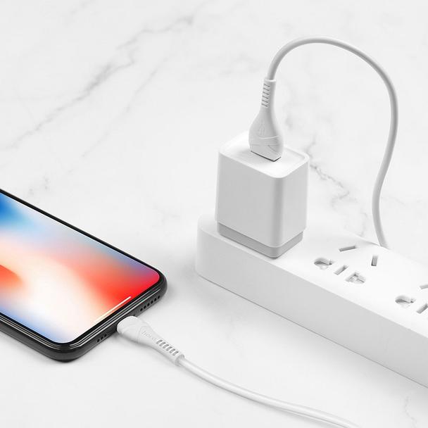 Kabel USB A do Lightning Hoco 1 m X37 biały