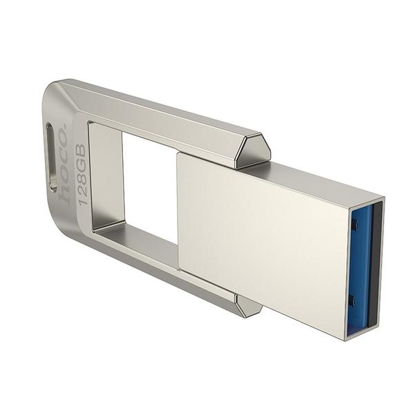 Pendrive 128GB USB 3.0 (USB A) Hoco UD16 nikiel