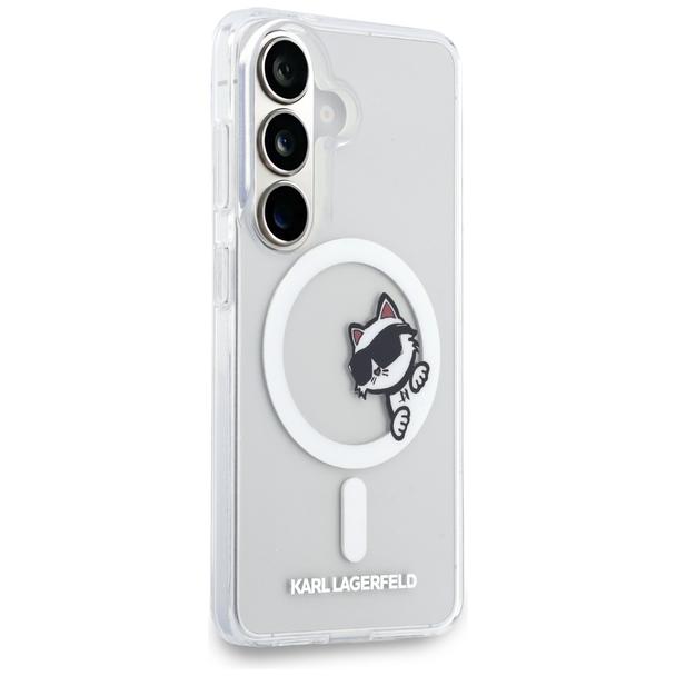 KARL LAGERFELD futerał do SAMSUNG S26 KLHMS26S6HCPSCT (Magnetic IML Peekaboo Choupette) transparentny