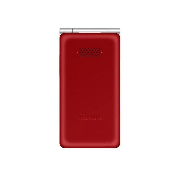 MAXCOM telefon dla seniora z klapką MM835 czerwony