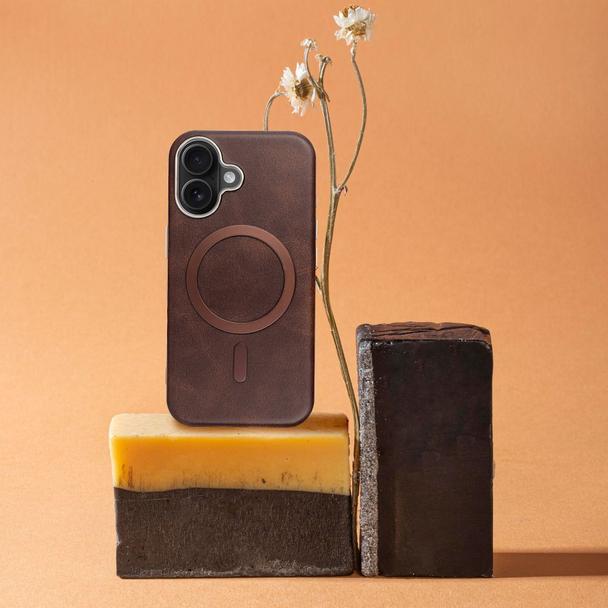 Futerał do iPhone 17 PRO Gentleman Mag Cover zgodny z MagSafe brązowy