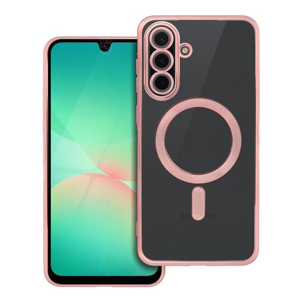 Futerał do Samsung A56 Electro Mag Cover zgodny z MagSafe złoty róż