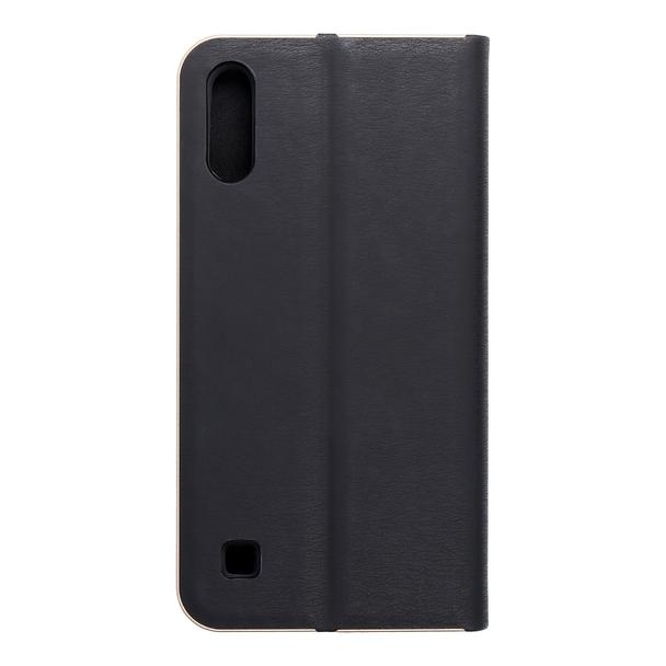 Etui z klapką na Samsung A10 Luna Book Gold czarne