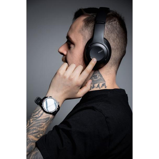 DOQAUS słuchawki bezprzewodowe bluetooth nagłowne VOGUE 9 2w1 czarne