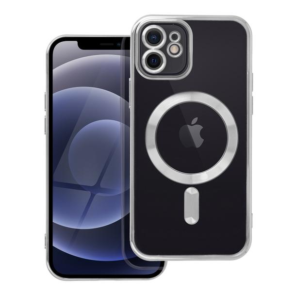 Futerał do iPhone 12 Electro Mag Cover zgodny z MagSafe srebrny