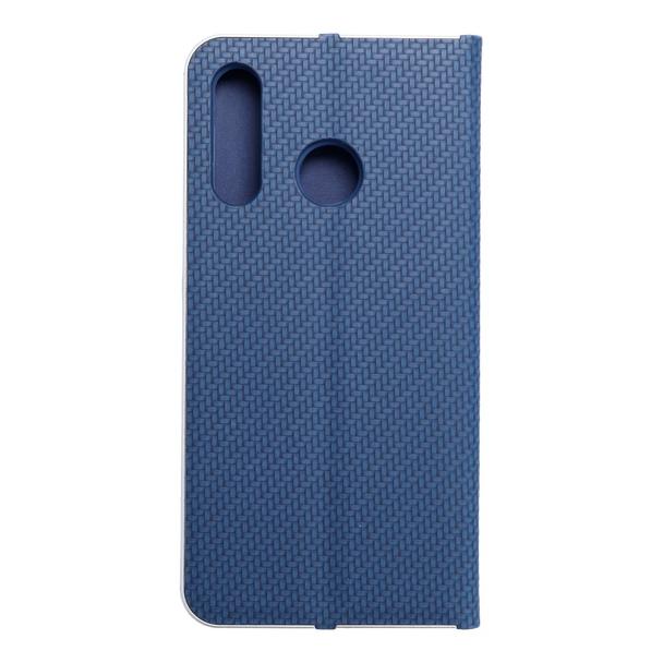 Etui z klapką na Huawei P30 LITE Luna Book Carbon niebieskie