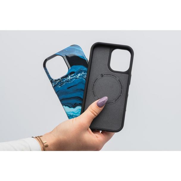 Etui na iPhone 16 PRO MAX Forcell F-Protect Mirage zgodny z MagSafe Military Drop-Test deep sea