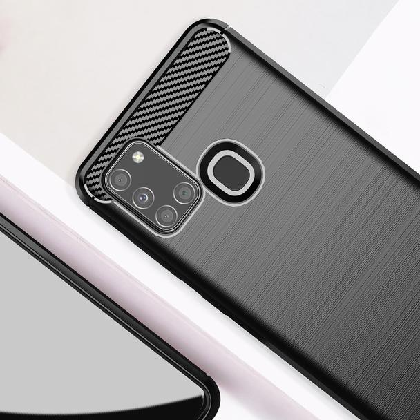 Futerał do Samsung A21S Carbon czarny