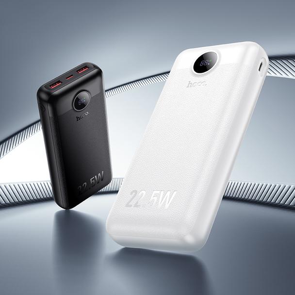 Powerbank Hoco 20000 mAh QC 22,5W+PD 20W LED J172A biały