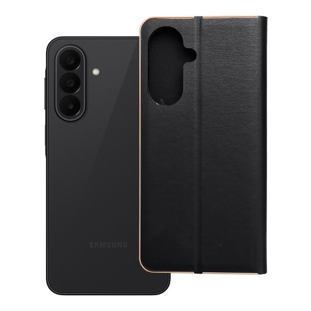 Etui z klapką na Samsung A27 Luna Book Gold czarny