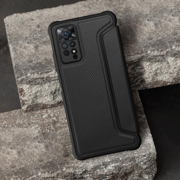 Etui z klapką na Xiaomi Redmi 14C Razor Book czarne