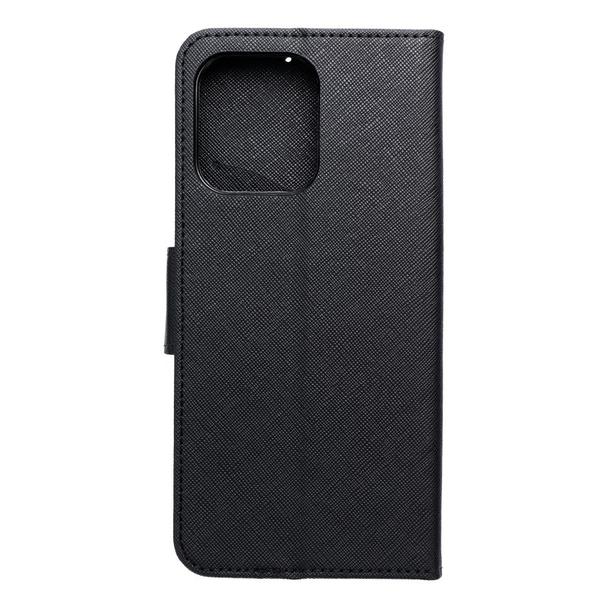 Etui z klapką na Motorola Moto G75 Fancy Book czarne
