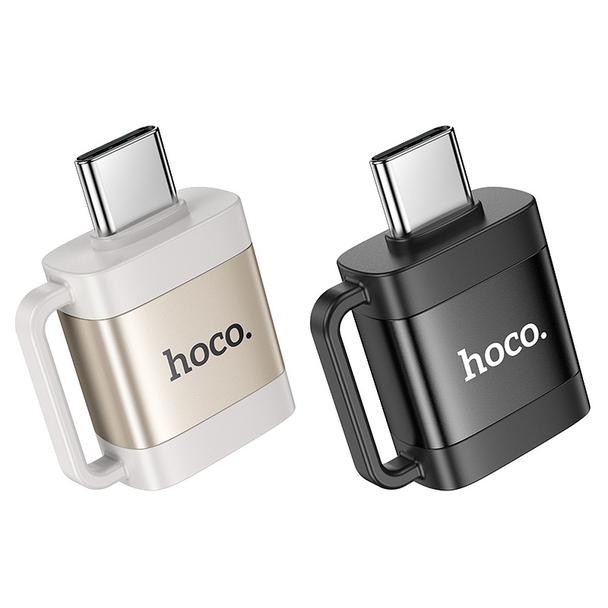 Adapter OTG USB C do USB A Hoco 3A UA31C szary