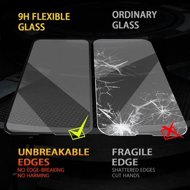 Szkło hybrydowe 5D Full Glue do iPhone 17 PRO / 18 PRO Bestsuit Flexible czarne