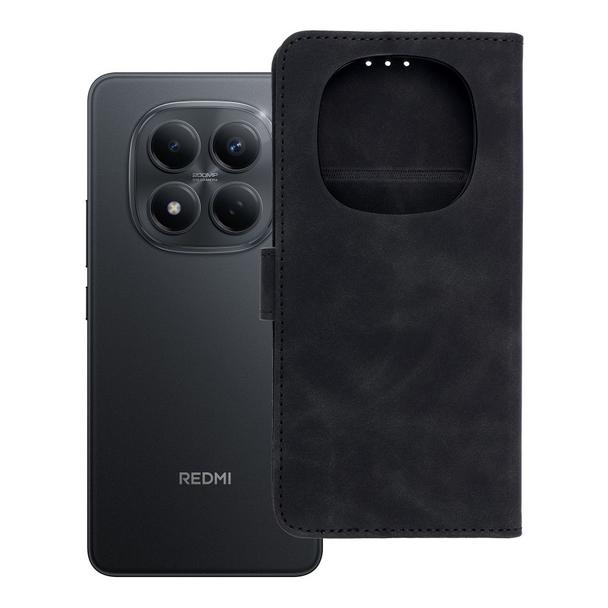 Etui z klapką na Xiaomi Redmi NOTE 15 5G Tender Book czarne