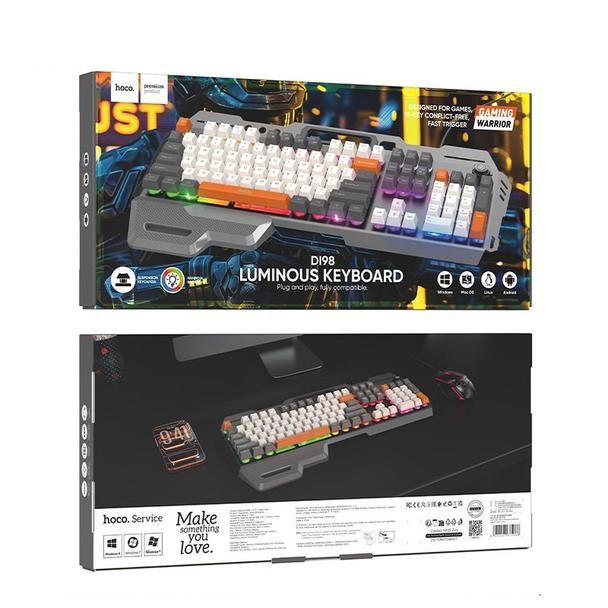 Klawiatura przewodowa QWERTY Hoco Gaming DI98 czarna