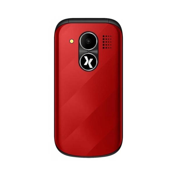 MAXCOM telefon dla seniora z klapką MM815 czerwony