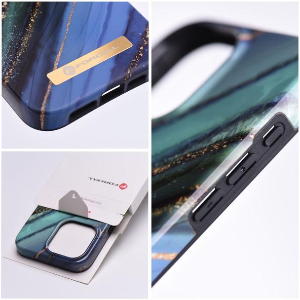 Etui na iPhone 15 Forcell F-Protect Mirage zgodny z MagSafe jade marble