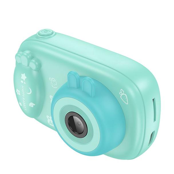 Aparat cyfrowy dla dzieci z funkcją selfie Hoco 1MP 2,0" HD Ready DV205 niebieski