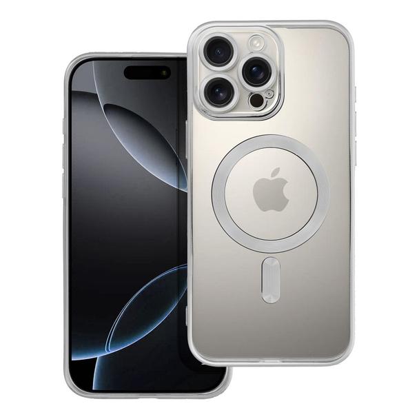 Futerał do iPhone 16 PRO MAX Electro Mag Cover zgodny z MagSafe srebrny