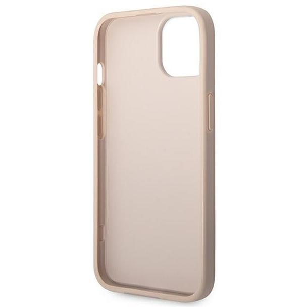 GUESS futerał do IPHONE 14 GUHCP14SG4GFPI (4G Gold Logo) różowy