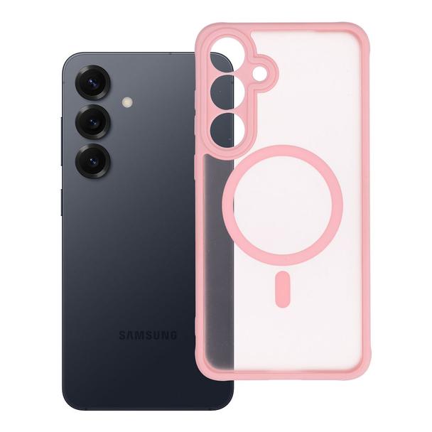 Etui na Samsung S25 PLUS Full Matte Mag Cover zgodne z MagSafe jasnoróżowy