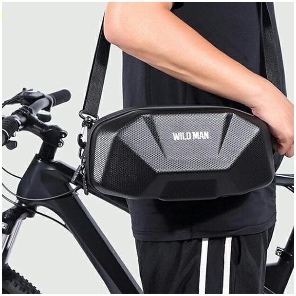 WILDMAN sakwa rowerowa na kierownicę na zamek 3,5L X9 czarna