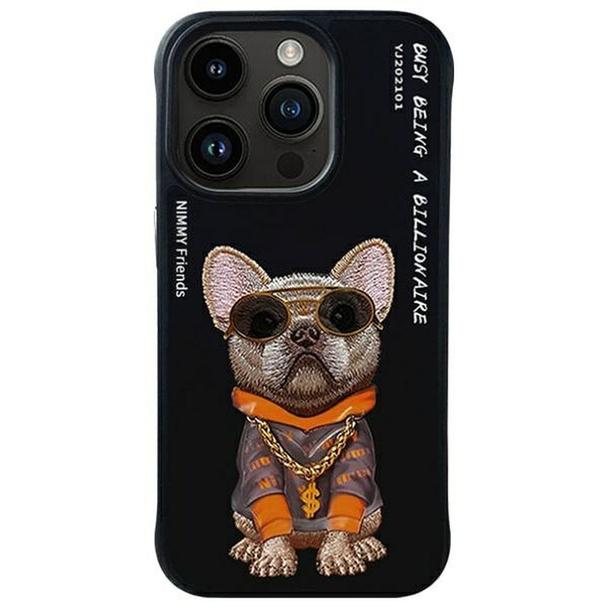 NIMMY futerał GLASSES COOL DOG do IPHONE 15 Pro Max czarny