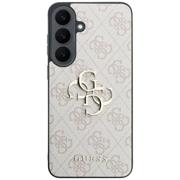 GUESS futerał do SAMSUNG S26 FE (Leather 4G Metal Logo) różowy