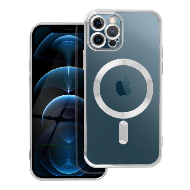 Futerał do iPhone 12 PRO Electro Mag Cover zgodny z MagSafe srebrny