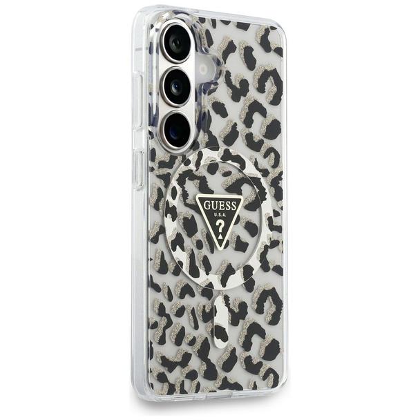 GUESS futerał do SAMSUNG S26 GUHMS26SHLEGTGLK (Magnetic IML Leopard Print Triangle) czarny