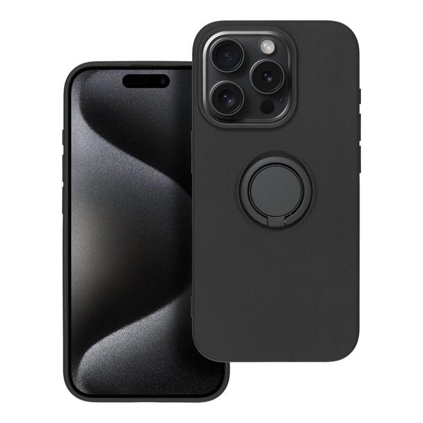 Futerał do iPhone 15 PRO Silicone Ring czarny