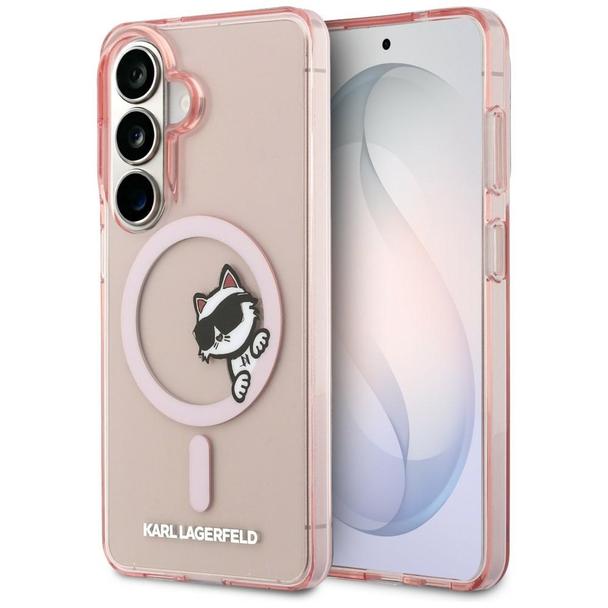 KARL LAGERFELD futerał do SAMSUNG S26 KLHMS26S6HCPSCP (Magnetic IML Peekaboo Choupette) różowy