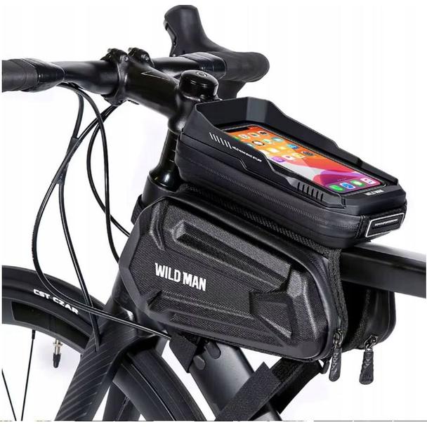 WILDMAN sakwa rowerowa na ramę na zamek 1,2L (4" - 7") XT6 czarna