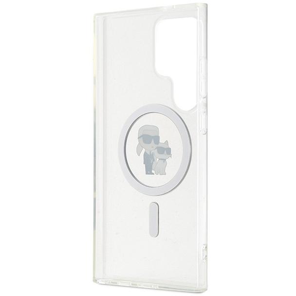 KARL LAGERFELD futerał do SAMSUNG S24 Ultra KLHMS24LHGKCNOT (MAGSAFE IML KC) transparentny
