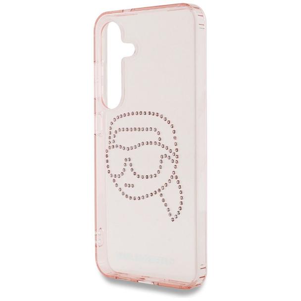 KARL LAGERFELD futerał do SAMSUNG S25 KLHCS25SHKHDCELP (IML Rhinestones K Head) różowy